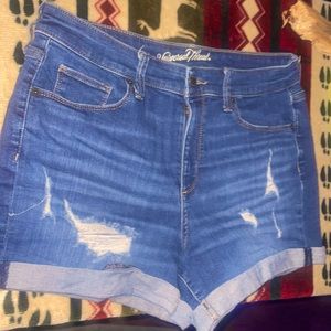 11.🥶UNIVERSAL THREAD🥶SISEL🥶BLUE JEAN SHORTS🥶12L31W🥶91COTTON 7POLY 2SPANDEX
